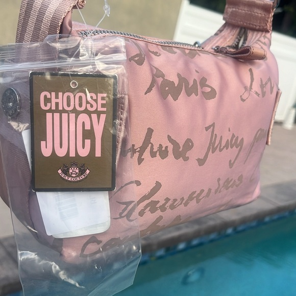 Juicy Couture 2010 Pink Satin Rare Photoshoot Bag with Tags-Never Carried - Picture 8 of 16